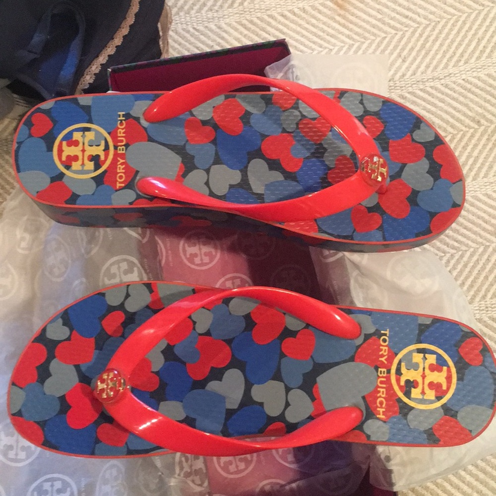 Tory Burch wedge flip flop